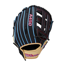 Wilson A450 H-Web Black/Blonde/Sky Blue 11"