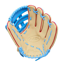 Wilson A450 H-Web Blonde/Cool Blue/Red 12"