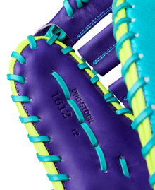 Wilson A2000 Spring 2026 1612SS Teal/Purple 12"