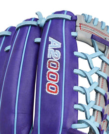 Wilson A2000 Fastpitch Summer 2026 T125 Purple/Grey/Sky Blue 12.5"