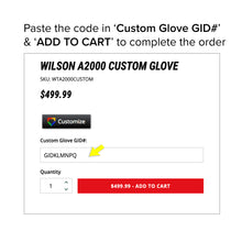 Wilson A2000 Custom Glove