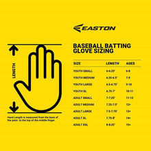 Easton Walk-Off Ethos Locked-In Youth Batting Gloves-Fire