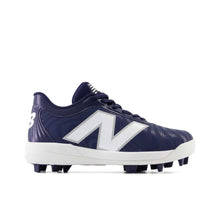 New Balance J4040v7 Youth Molded Rubber Cleats Navy 4 Standard
