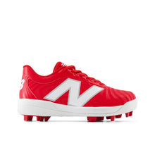 New Balance J4040v7 Youth Molded Rubber Cleats Red 4 Standard