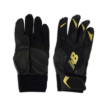 New Balance Performance Batting Gloves Black/Gold Small