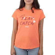 Baseballism Women's Play Catch T-Shirt Coral Women's X-Small