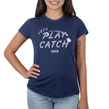 Baseballism Women's Play Catch T-Shirt Navy Women's X-Small