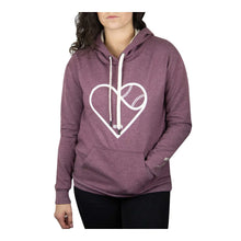 Baseballism Heart Seams Women's Hoodie