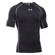 UA HeatGear Armour Short Sleeve Compression Shirt Adult Medium Black