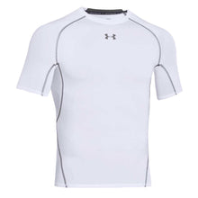 UA HeatGear Armour Short Sleeve Compression Shirt Adult Medium White