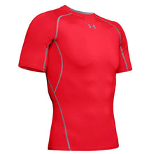 UA HeatGear Armour Short Sleeve Compression Shirt Adult Small Red