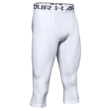 UA Mens Heatgear 2.0 3/4 Legging Adult Small White