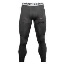 UA Men's Hockey Compression Leggings Adult Small Grey