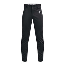 UA Boy's Utility Baseball Pants Black Youth Medium