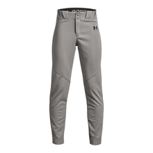 UA Boy's Utility Baseball Pants Grey Youth Medium