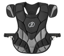Force3 Catcher NOCSAE Certified Chest Protector with Dupont Black/Grey Adult