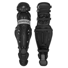 Force3 Catcher Shin Guards Black/Grey Adult