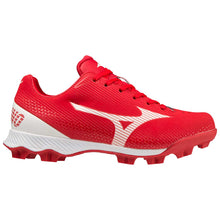 Mizuno Wave Lightrevo TPU Jr. Low Baseball Cleat Red/White 3.5