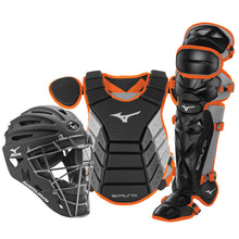 Mizuno Samurai Adult Catchers' Box Set 16" Black/Orange