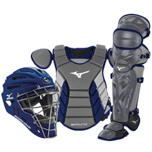 Mizuno Samurai Adult Catchers' Box Set 16" Grey/Navy