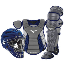 Mizuno Samurai Adult Catchers' Box Set 15" Grey/Navy