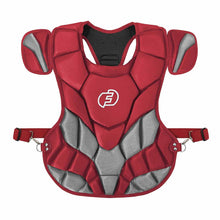 Force3 Catcher NOCSAE Certified Chest Protector with Dupont Red/Grey Adult