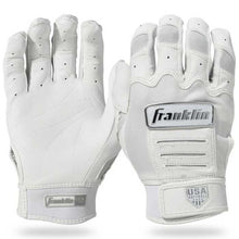 Franklin CFX Fastpitch USA Softball Series Batting Gloves White/Chrome Small