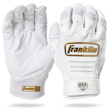 Franklin CFX Fastpitch USA Softball Series Batting Gloves White/Gold Small