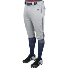 Rawlings Knicker Launch Pant with Pipe Adult and Youth Youth Medium Grey/Navy