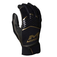 Miken Pro Series Slo-Pitch Batting Glove Adult - Black/Gold