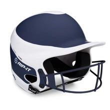 Rip-It Vision Pro Matte Two-Tone Matte Softball Batting Helmet Navy Small / Medium