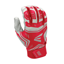 Easton VRS Power Boost Batting Gloves Grey/Red Large