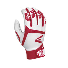 Easton Gametime Adult Batting Gloves White/Red Small