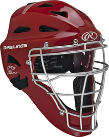 Rawlings Renegade Cool-Flo Catchers Helmet Scarlet/Silver