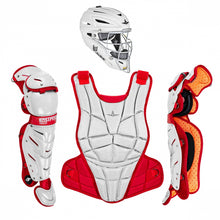 All-Star AFX Fastpitch Catching Kit White/Scarlet Medium
