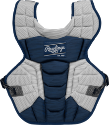 Rawlings Velo 2.0 NOCSAE Chest Pad 17" Navy/White