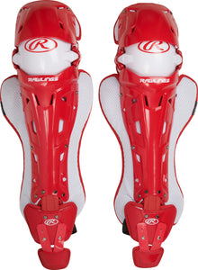 Rawlings Mach Series Leg Guards Intermediate Scarlet