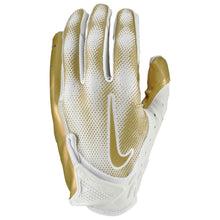 Nike Vapor Jet 7.0 Football Gloves Metallic White/Metallic Gold Small