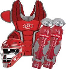 Rawlings Renegade 2.0 Intermediate Catcher's Set Scarlet/Silver