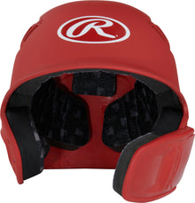 Rawlings R16 Velo Helmet - 1 Tone Matte Reversible EXT - SR Matte Scarlet