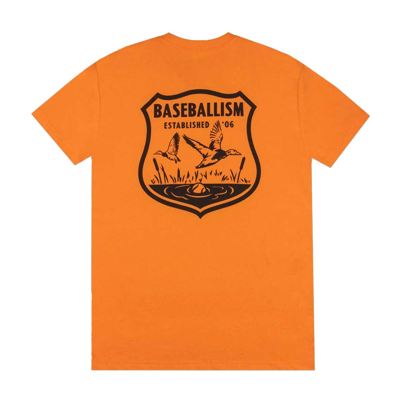 Baseballism Hardball Hunter Badge Orange T-Shirt