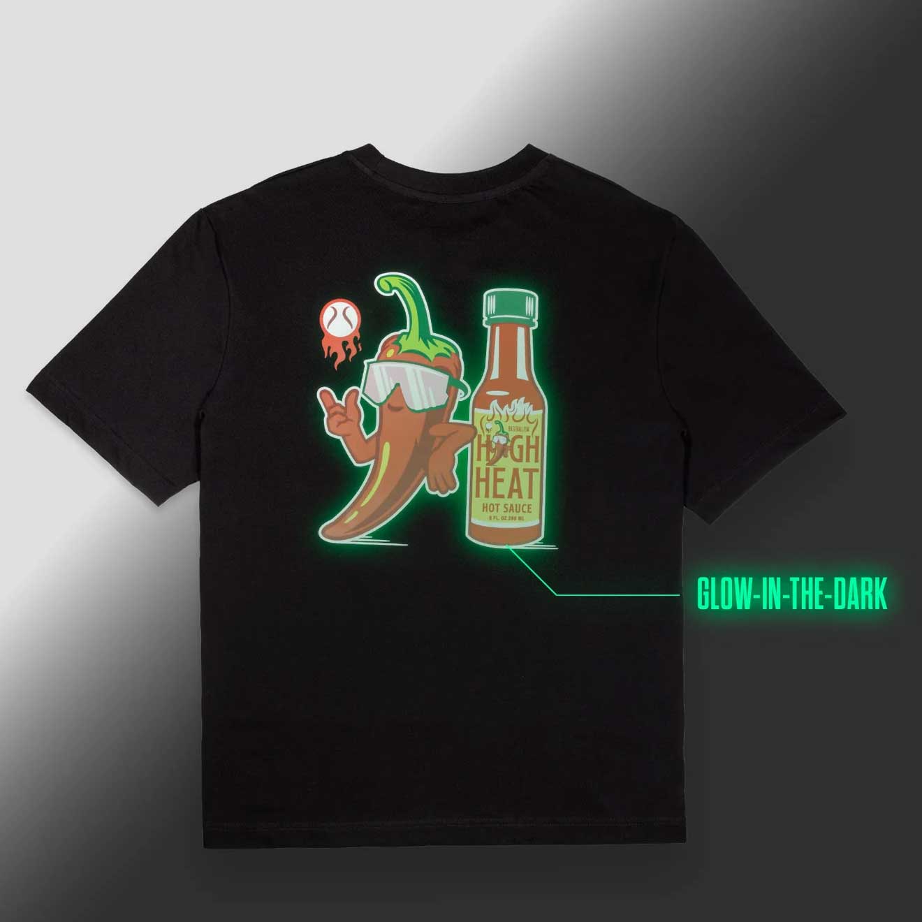 Baseballism High Heat Black T-Shirt