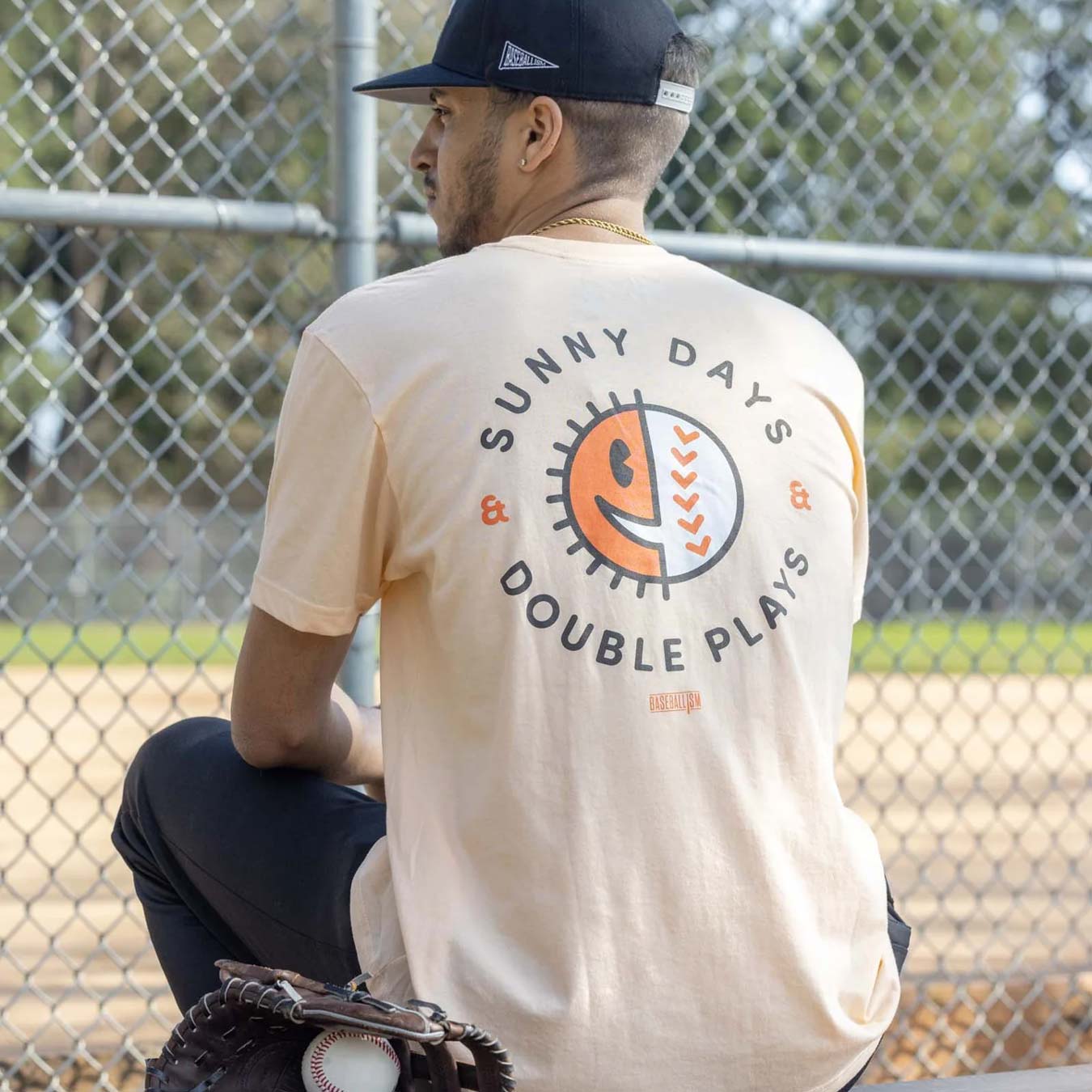 Baseballism Sunny Days and Double Plays T-Shirt