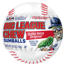 Big League Chew Baseball w/Gumballs