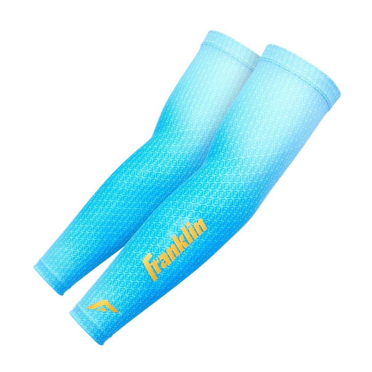 Franklin Premium Compression Youth Arm Sleeve-Set OSFM Carolina Blue