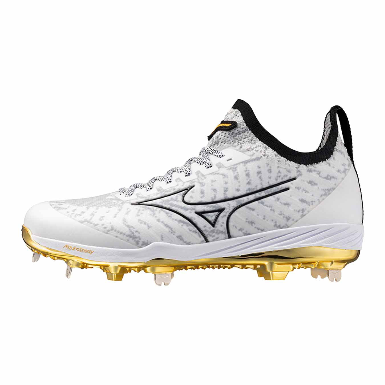 Mizuno Pro Knit 2 Metal White/Gold Cleats