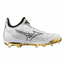 Mizuno Pro Knit 2 Metal White/Gold Cleats