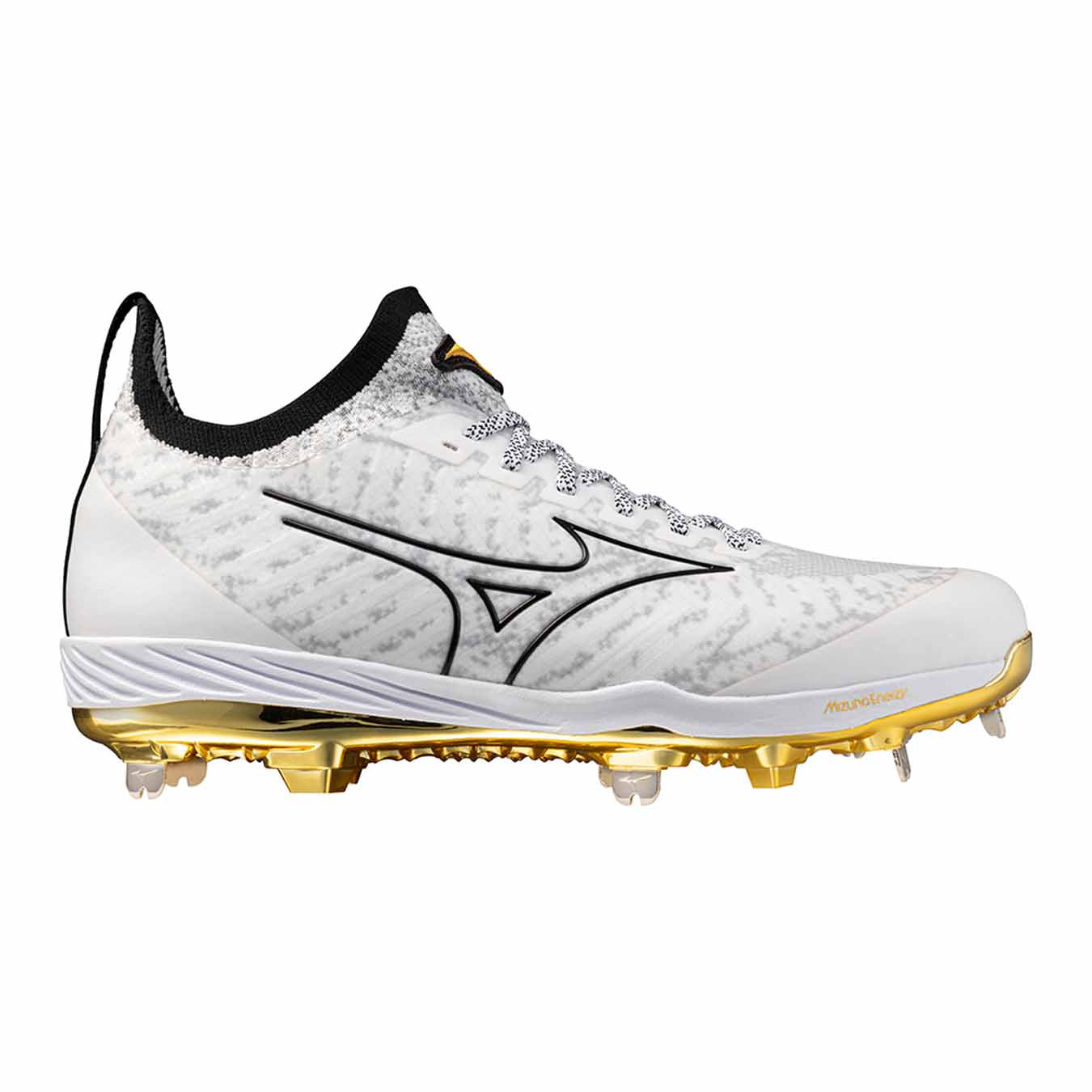 Mizuno Pro Knit 2 Metal White/Gold Cleats