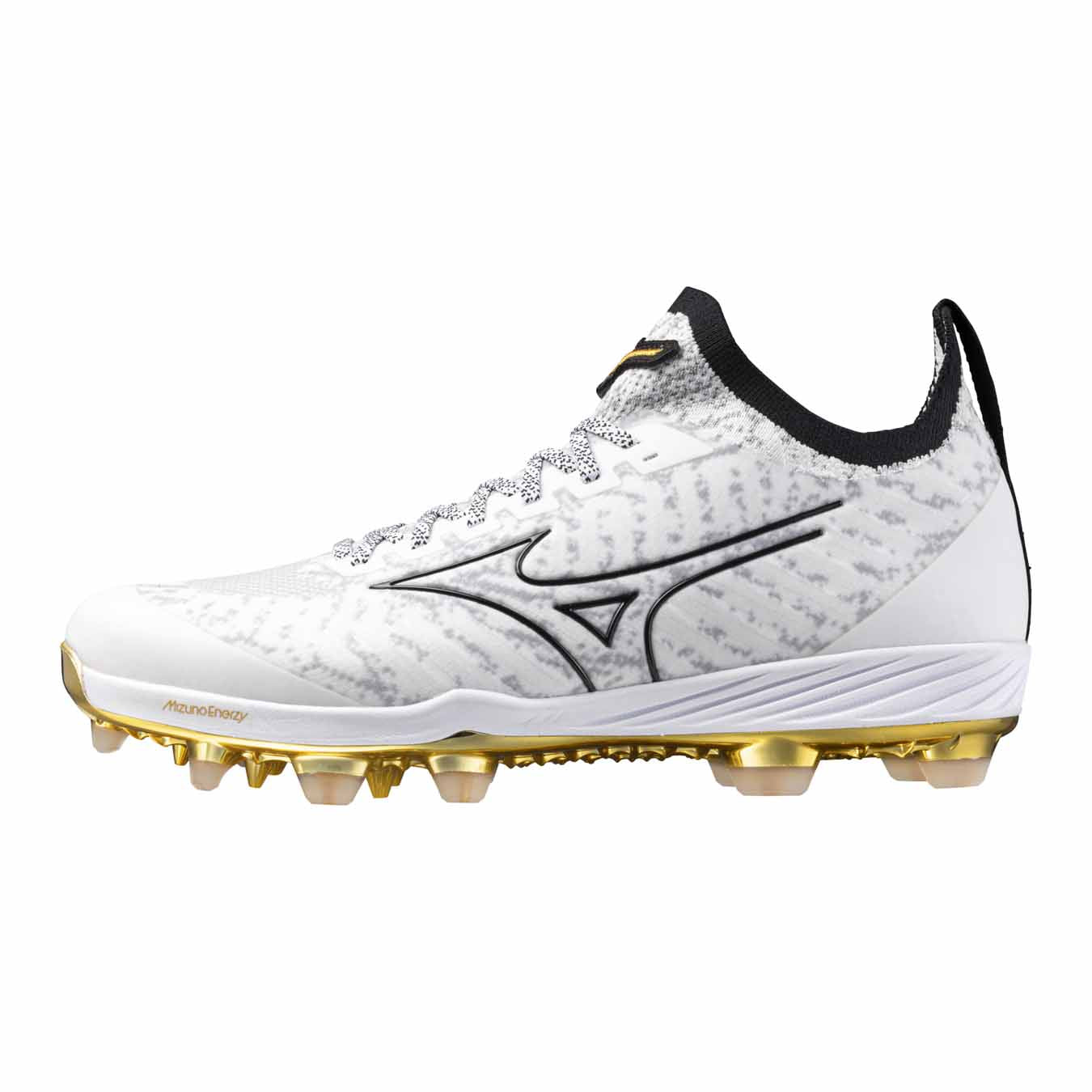 Mizuno Pro Knit 2 TPU White/Gold Cleats