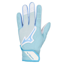 Mizuno Pro Select Faspitch Batting Gloves Light Blue X-Small